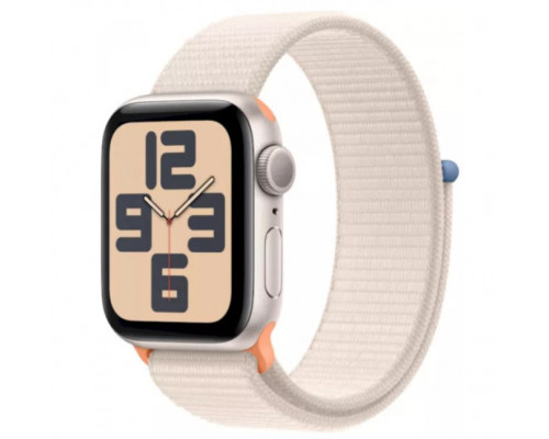Apple Watch SE 2023 44 мм (алюминиевый, звездный, нейлон)