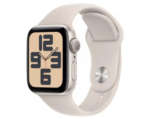 Apple Watch SE 2023 40 мм (алюминиевый, звездный, силиконовый)