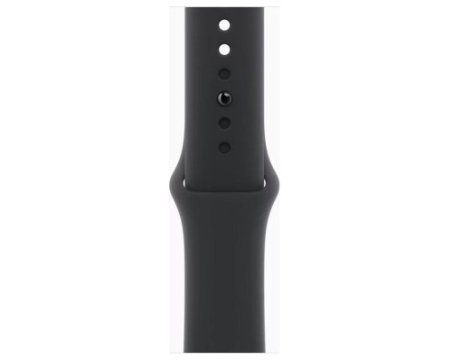 Apple Watch Series 11 46 мм (алюминиевый корпус, черный/черный, спортивный силиконовый ремешок M/L)