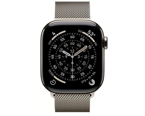 Apple Watch Series 11 LTE 42 мм (титановый корпус, природный/природный, миланская петля)
