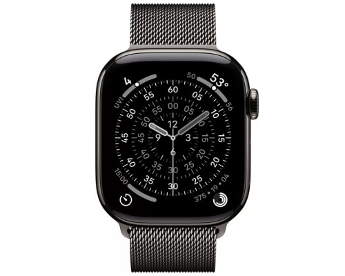 Apple Watch Series 11 LTE 46 мм (титановый корпус, сланец/сланец, миланская петля)
