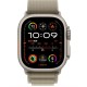 Apple Watch Ultra 2 LTE 49 мм (титановый корпус, титановый/оливковый, текстильный ремешок размера L)