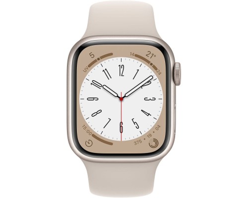 Apple Watch Series 8 41 мм серебристый звездный свет Apple Watch Series 8 41 мм серебристый звездный свет