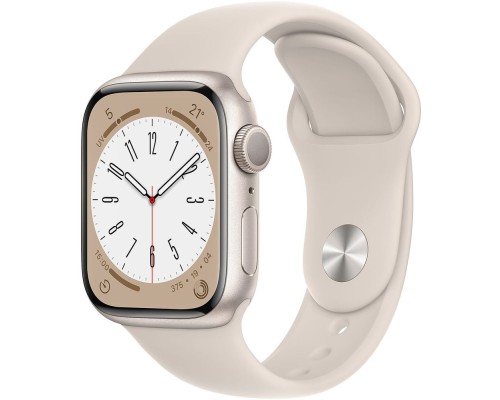 Apple Watch Series 8 41 мм алюминиевый корпус, звездный свет Apple Watch Series 8 41 мм алюминиевый корпус, звездный свет