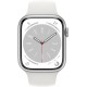 Apple Watch Series 8 45 мм алюминиевый корпус, серебристый/белый