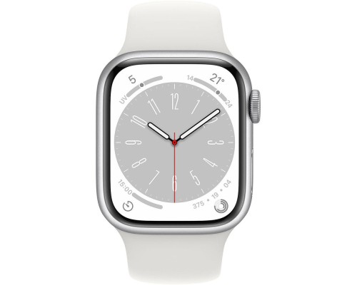 Apple Watch Series 8 41 мм алюминиевый корпус, серебристый Apple Watch Series 8 41 мм алюминиевый корпус, серебристый