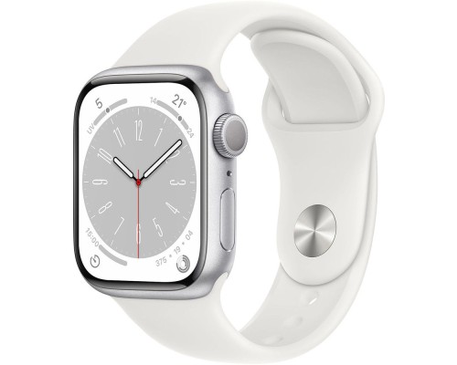 Apple Watch Series 8 41 мм алюминиевый корпус, серебристый Apple Watch Series 8 41 мм алюминиевый корпус, серебристый